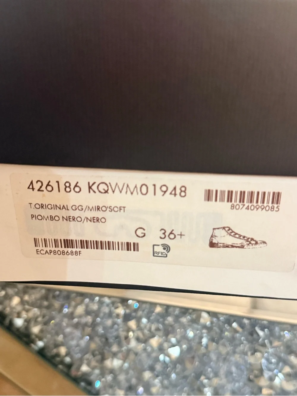 Gucci Black High-Top GG Canvas Sneaker